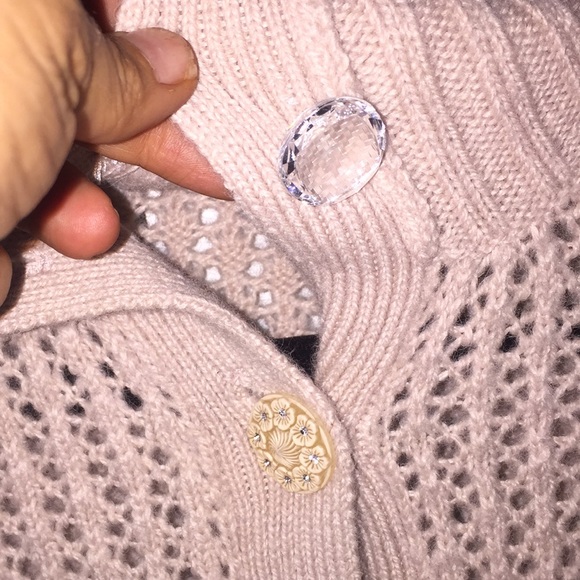 Rebecca Taylor alpaca shabby chic crystal sweater - Picture 3 of 5